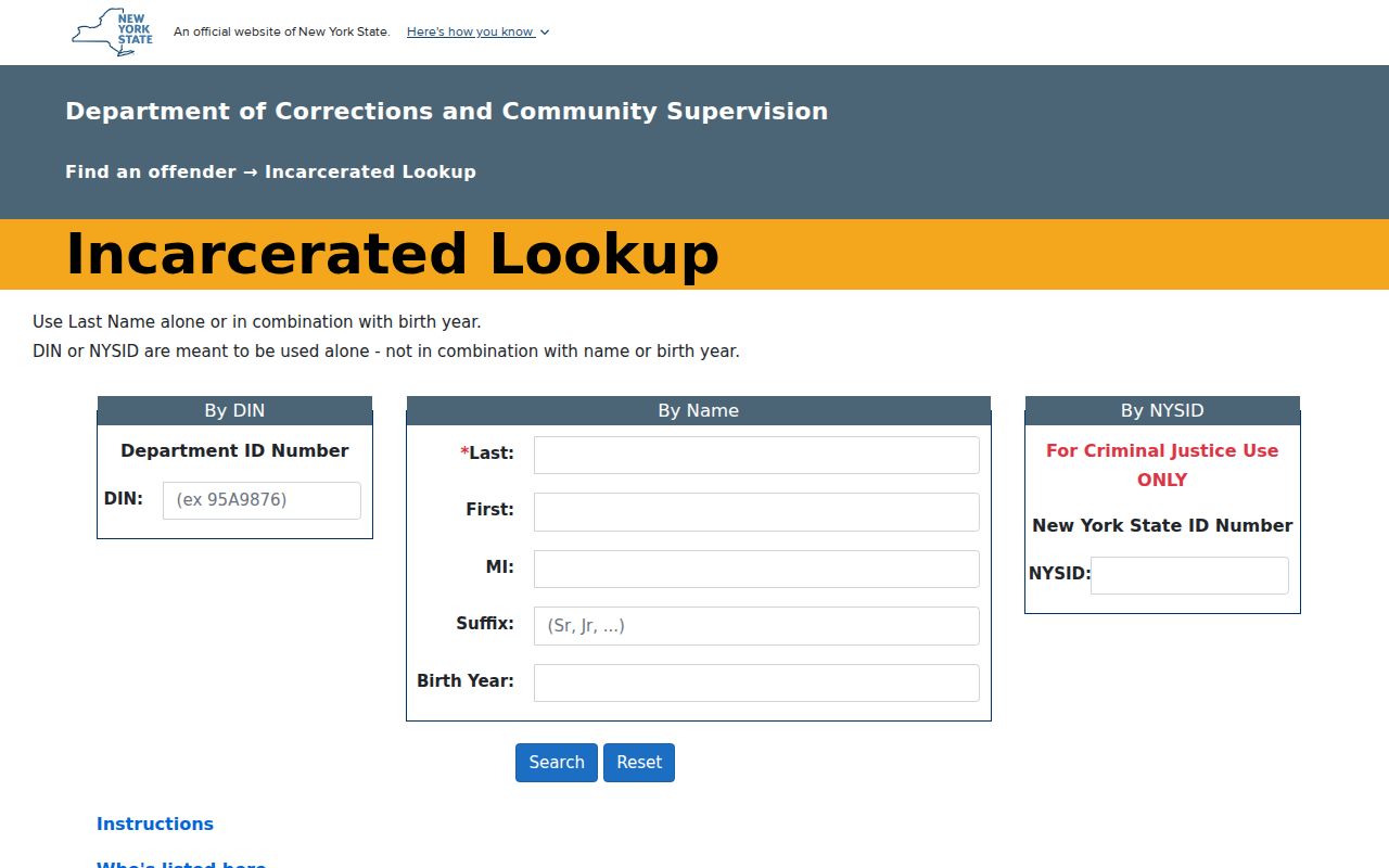 Queens County criminal records NYC DOC person in custody lookup